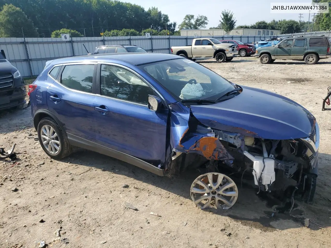 2022 Nissan Rogue Sport S VIN: JN1BJ1AWXNW471384 Lot: 62023255