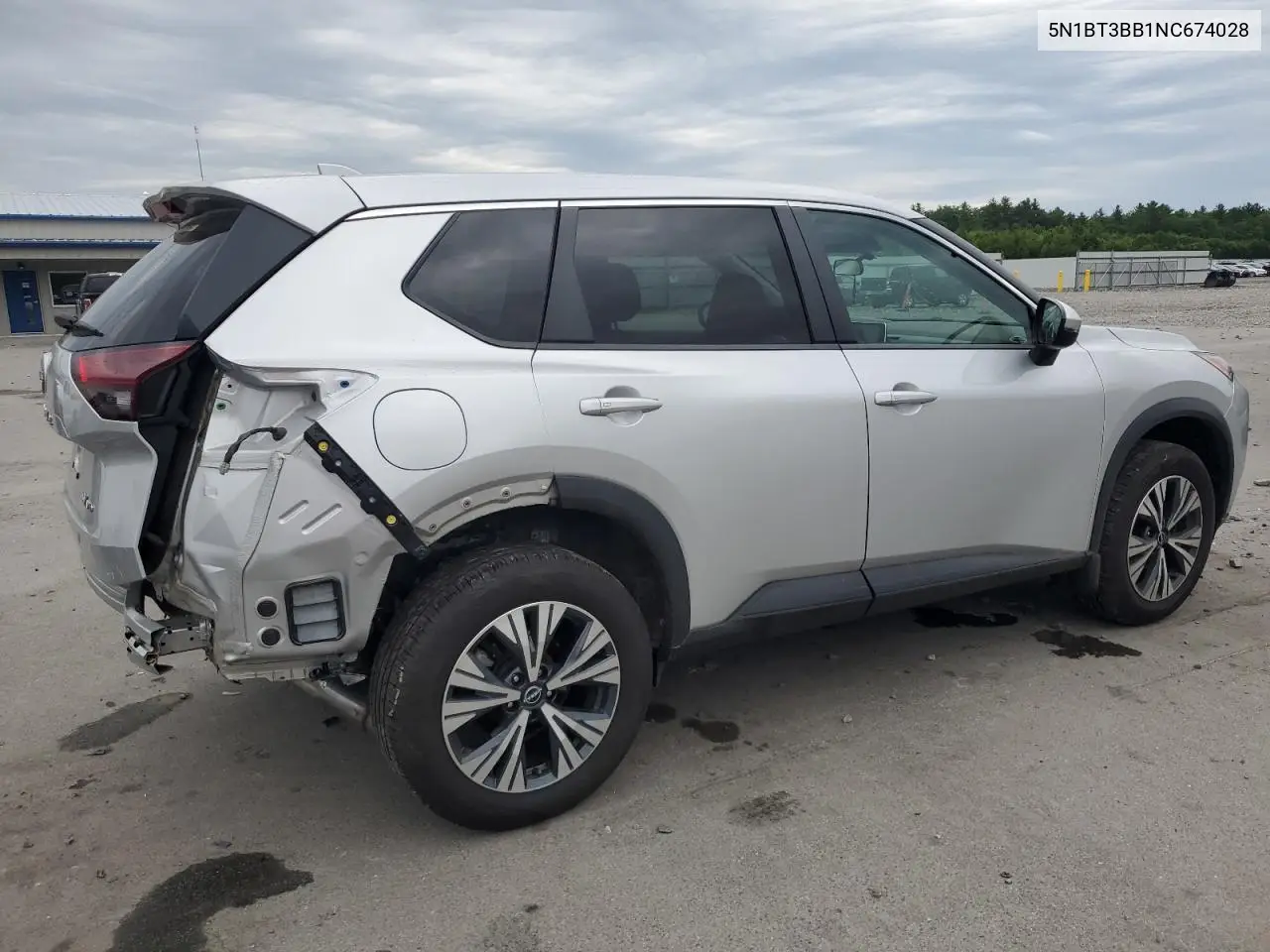 2022 Nissan Rogue Sv VIN: 5N1BT3BB1NC674028 Lot: 62271755