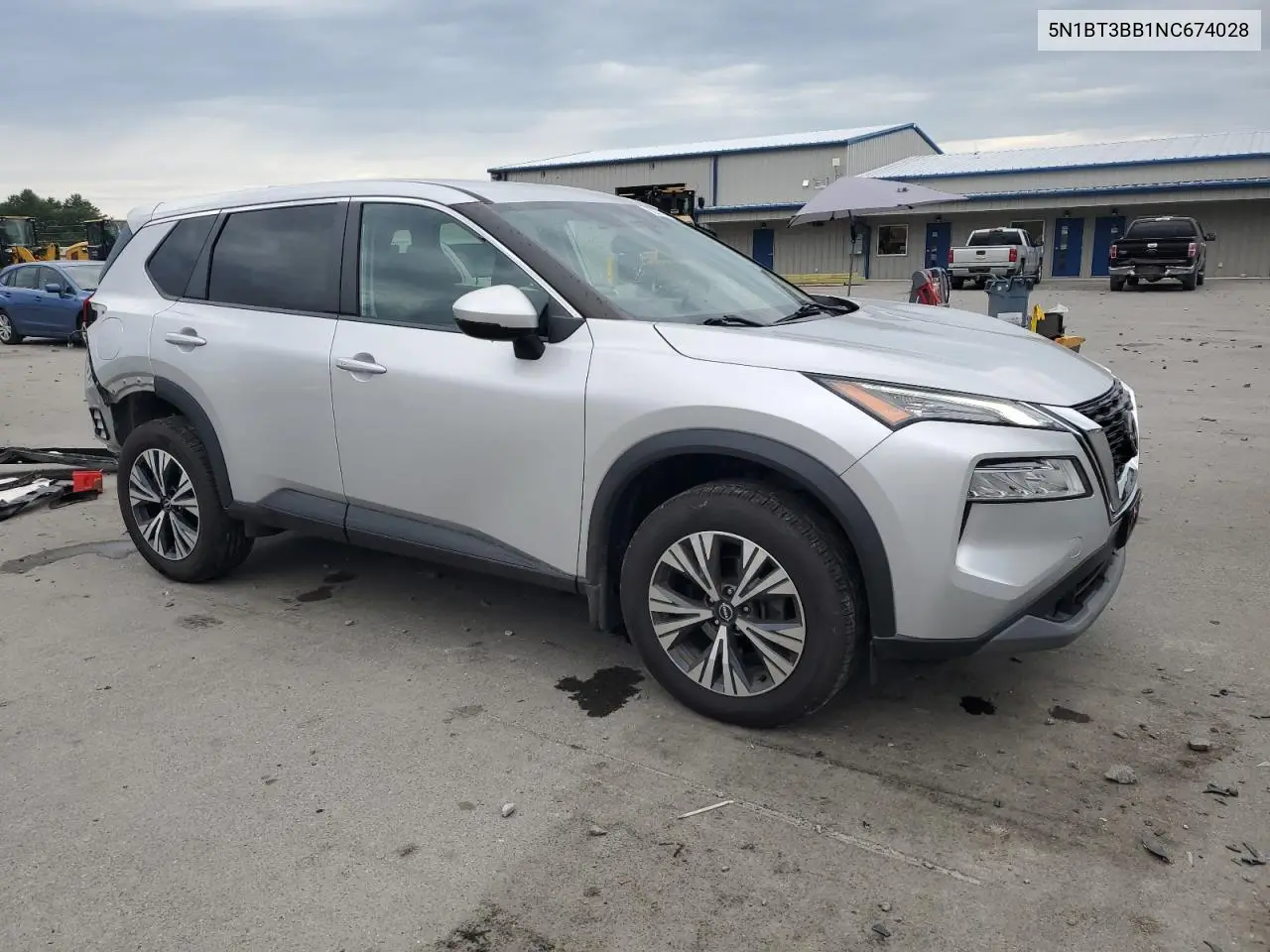 2022 Nissan Rogue Sv VIN: 5N1BT3BB1NC674028 Lot: 62271755