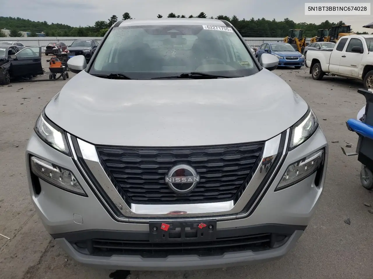 2022 Nissan Rogue Sv VIN: 5N1BT3BB1NC674028 Lot: 62271755