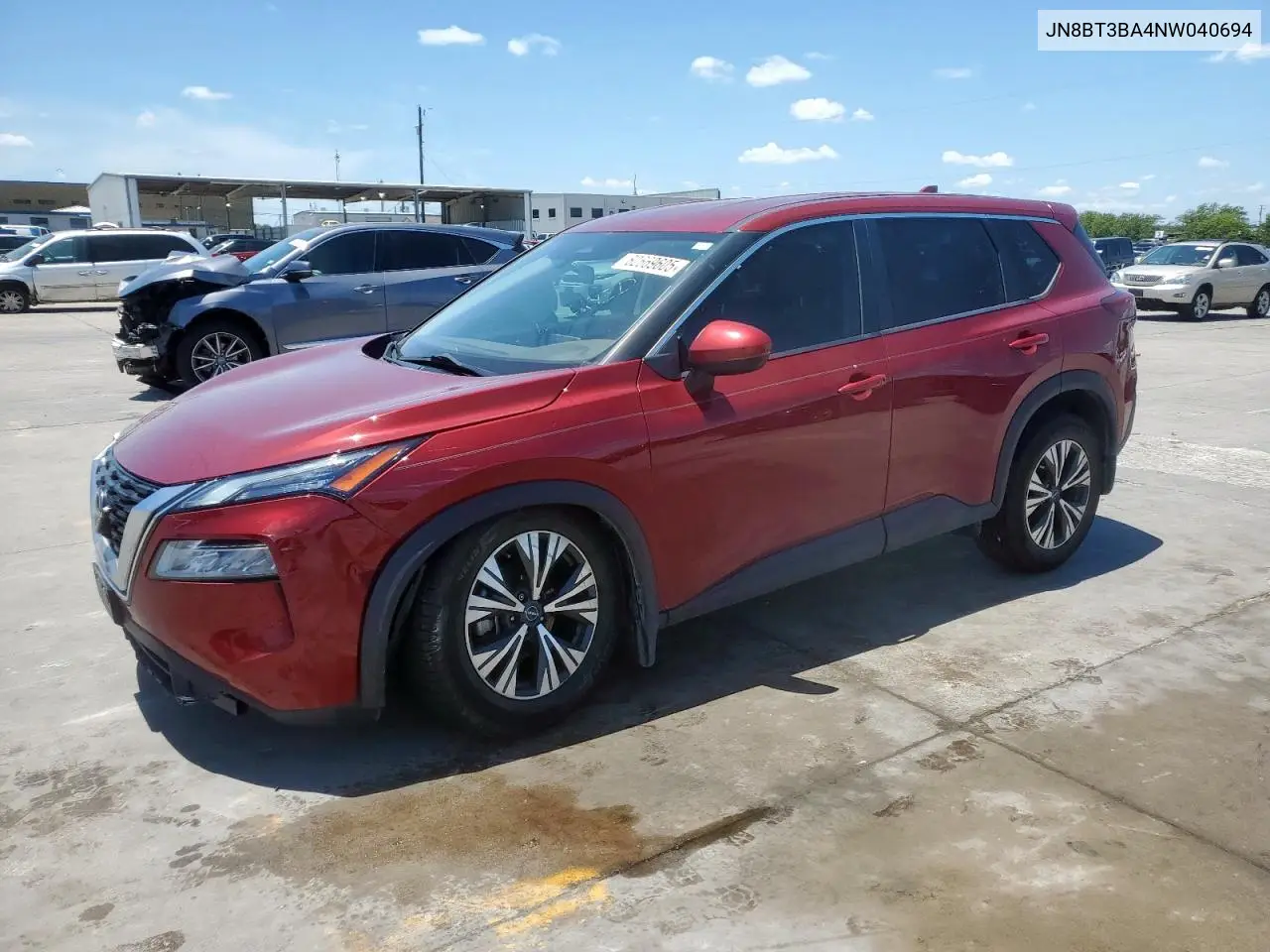 2022 Nissan Rogue Sv VIN: JN8BT3BA4NW040694 Lot: 62669605