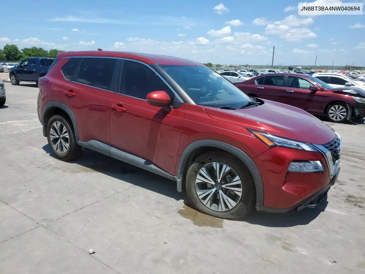 2022 Nissan Rogue Sv VIN: JN8BT3BA4NW040694 Lot: 62669605