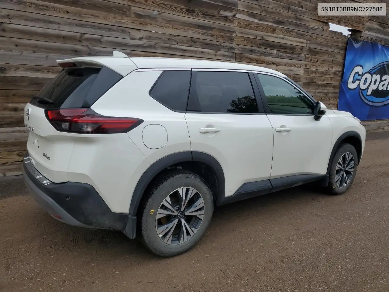 2022 Nissan Rogue Sv VIN: 5N1BT3BB9NC727588 Lot: 62721195