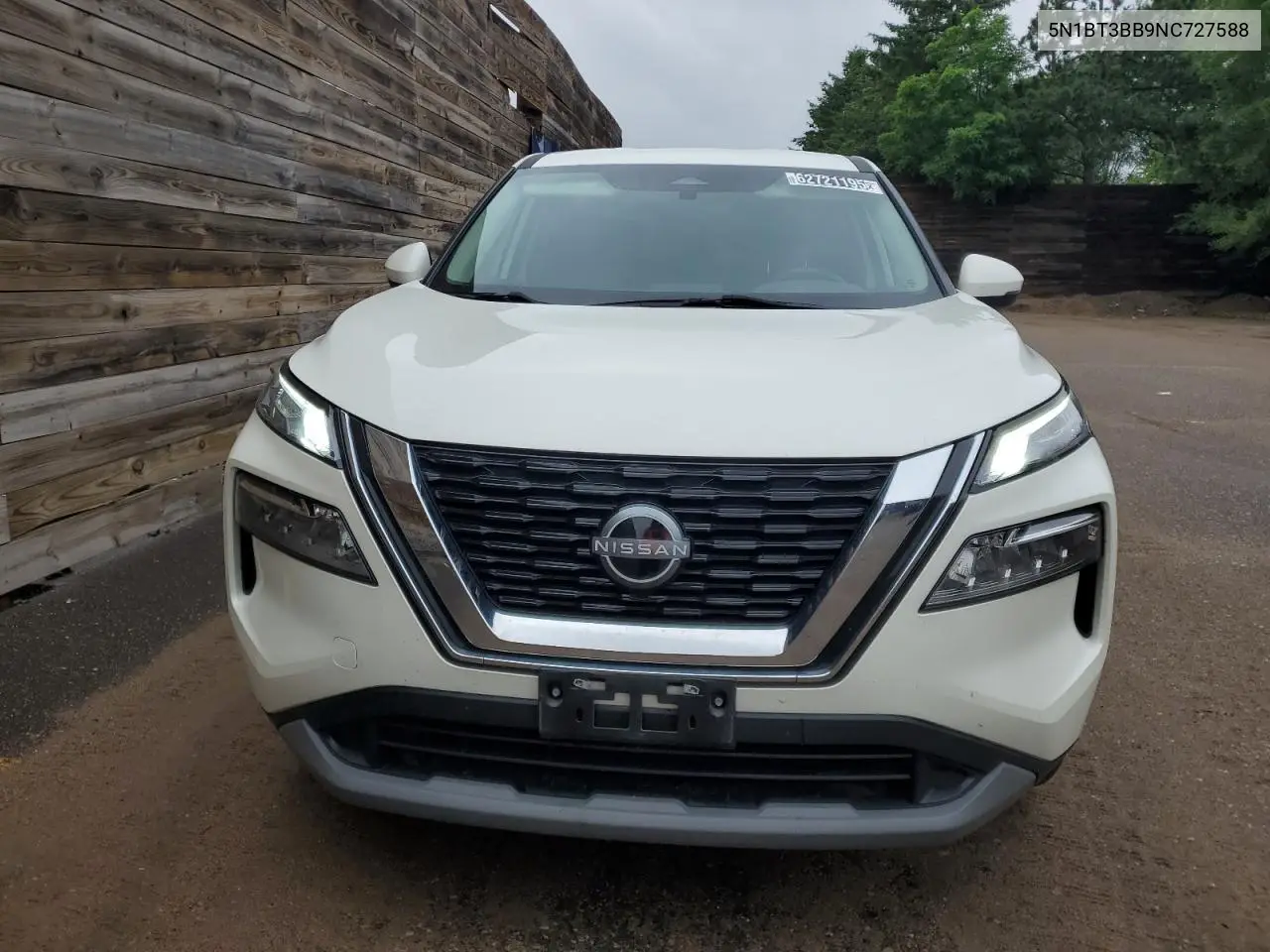 2022 Nissan Rogue Sv VIN: 5N1BT3BB9NC727588 Lot: 62721195