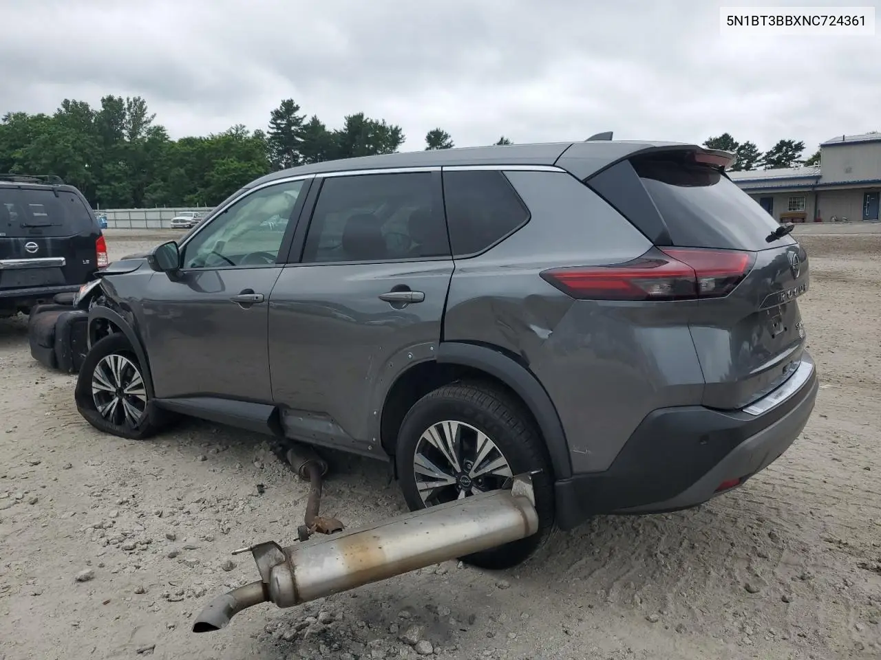 2022 Nissan Rogue Sv VIN: 5N1BT3BBXNC724361 Lot: 62745935