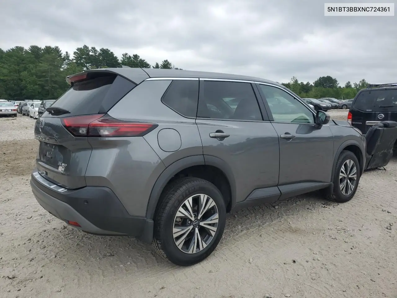 2022 Nissan Rogue Sv VIN: 5N1BT3BBXNC724361 Lot: 62745935