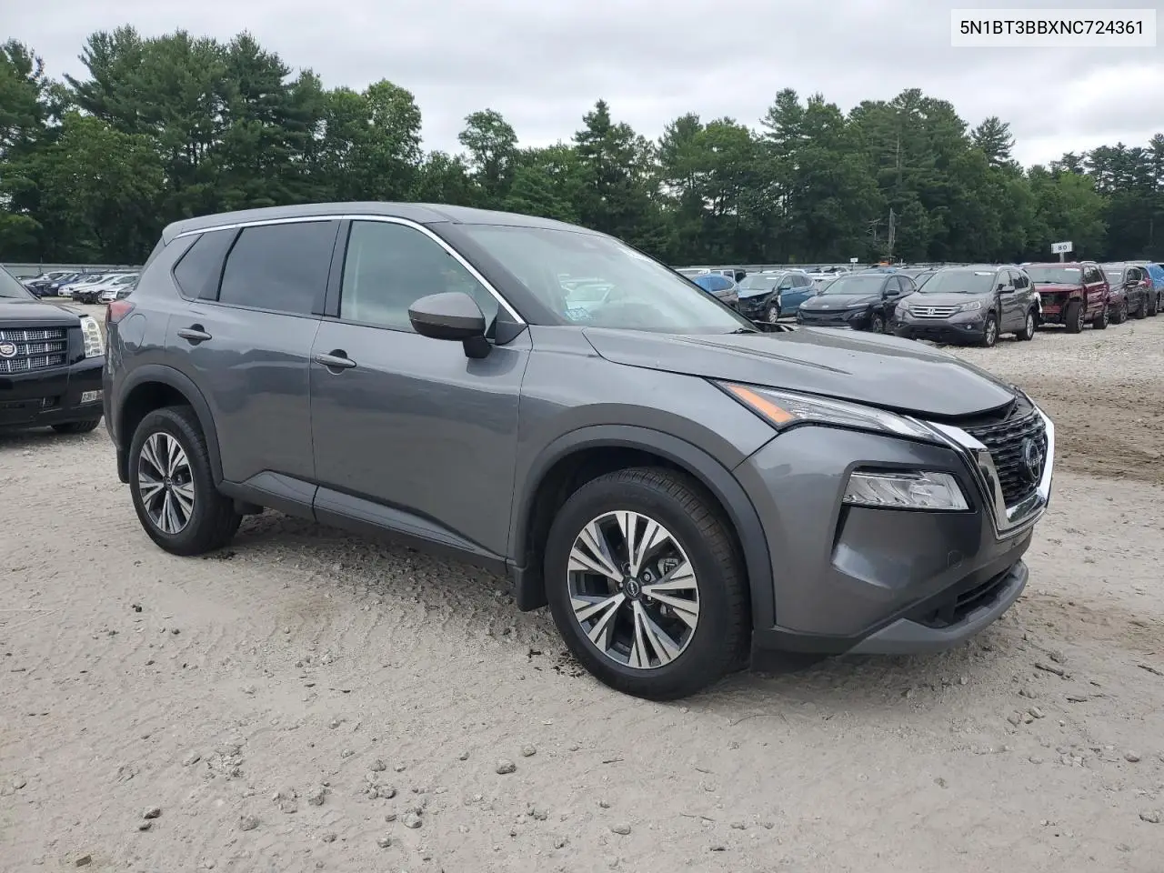 2022 Nissan Rogue Sv VIN: 5N1BT3BBXNC724361 Lot: 62745935