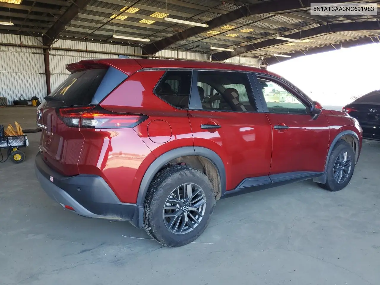 2022 Nissan Rogue S VIN: 5N1AT3AA3NC691983 Lot: 62777155