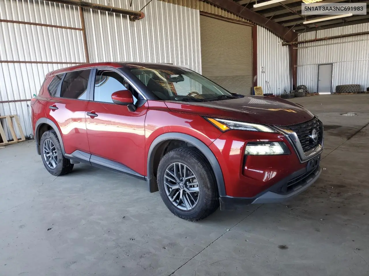 2022 Nissan Rogue S VIN: 5N1AT3AA3NC691983 Lot: 62777155