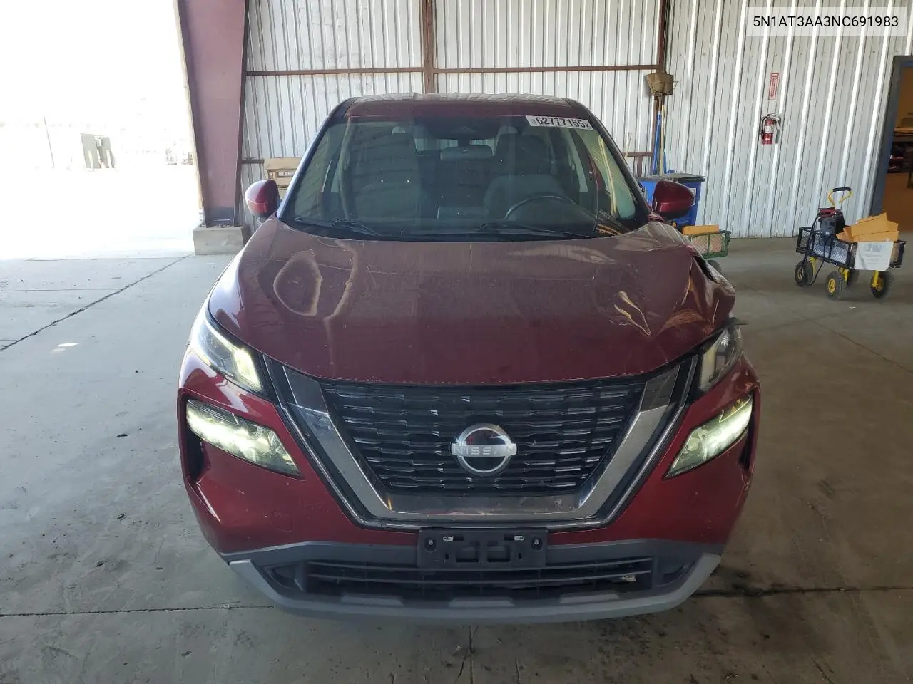 2022 Nissan Rogue S VIN: 5N1AT3AA3NC691983 Lot: 62777155