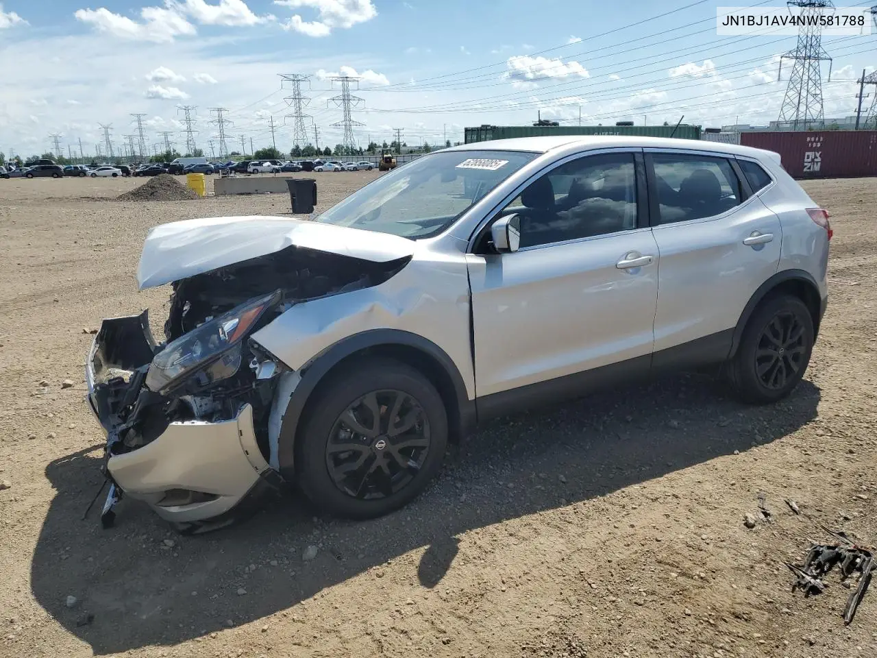 2022 Nissan Rogue Sport S VIN: JN1BJ1AV4NW581788 Lot: 62858085