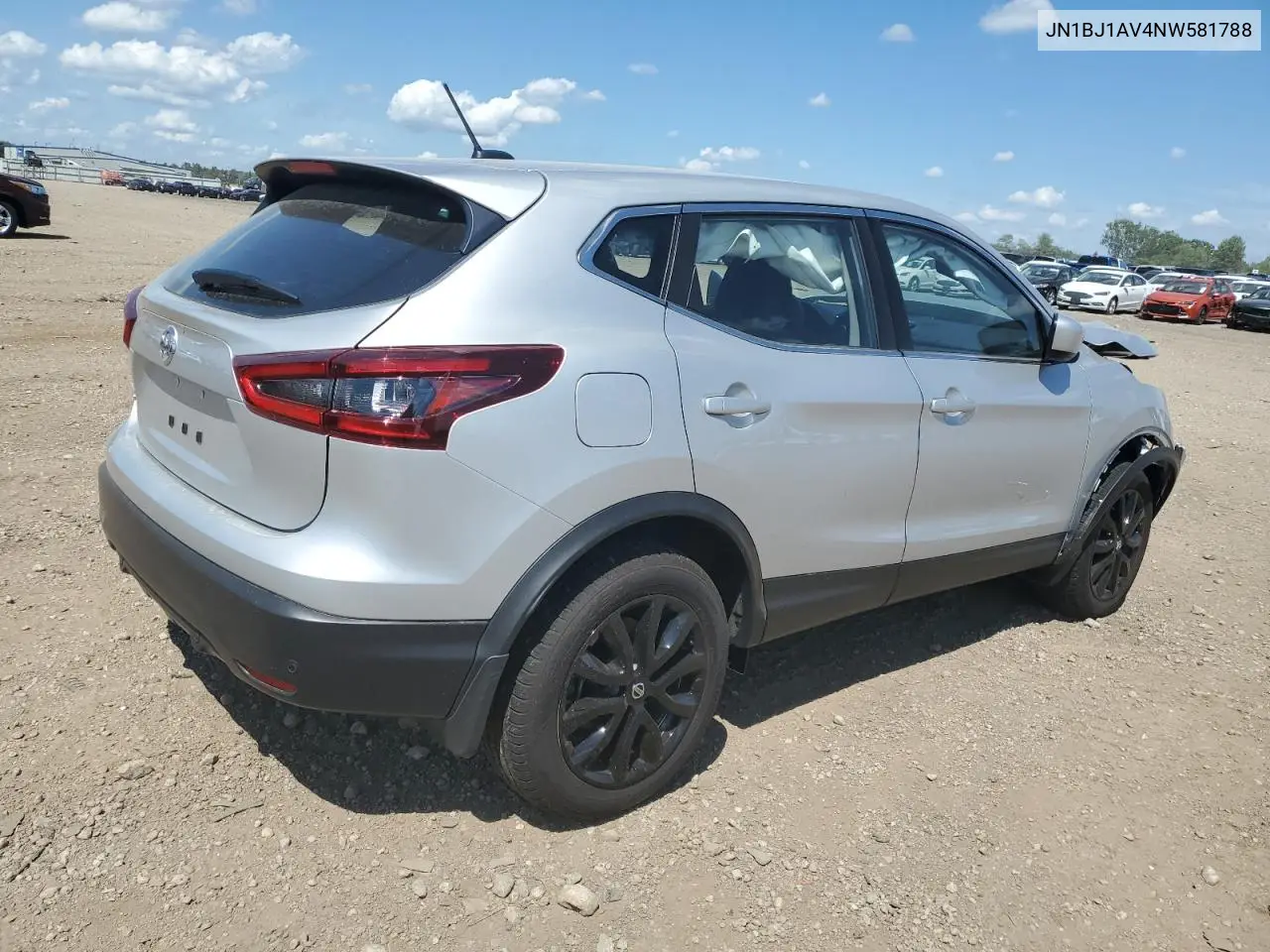2022 Nissan Rogue Sport S VIN: JN1BJ1AV4NW581788 Lot: 62858085