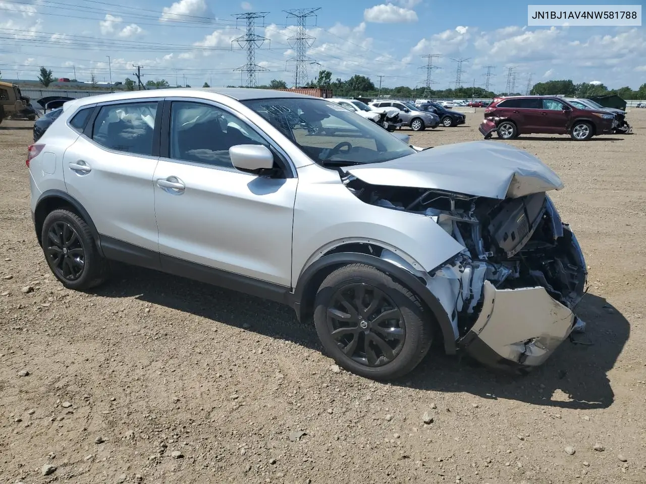 2022 Nissan Rogue Sport S VIN: JN1BJ1AV4NW581788 Lot: 62858085