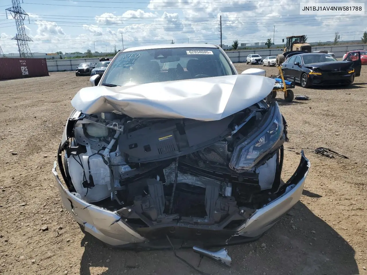 2022 Nissan Rogue Sport S VIN: JN1BJ1AV4NW581788 Lot: 62858085