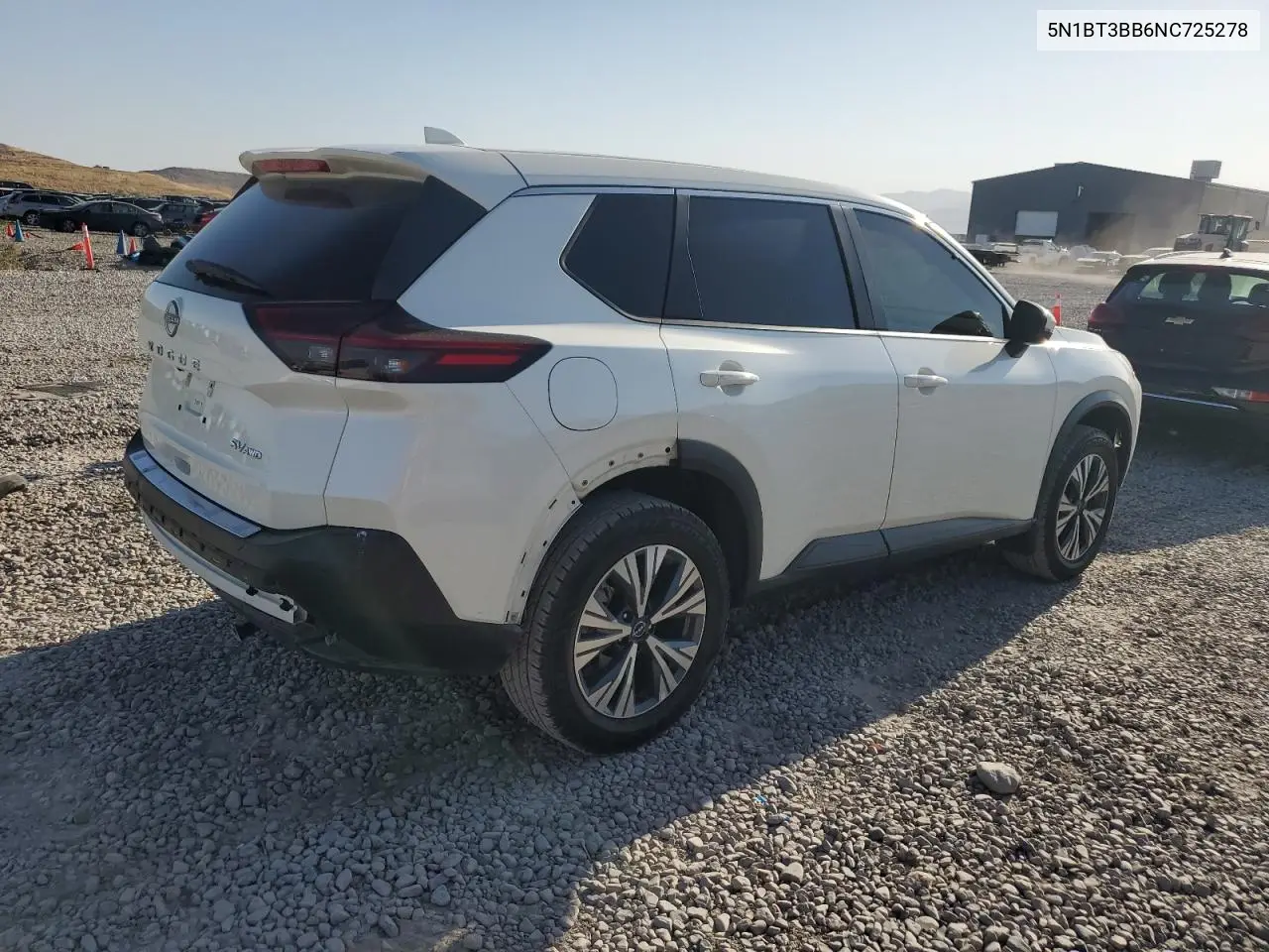 2022 Nissan Rogue Sv VIN: 5N1BT3BB6NC725278 Lot: 62904805