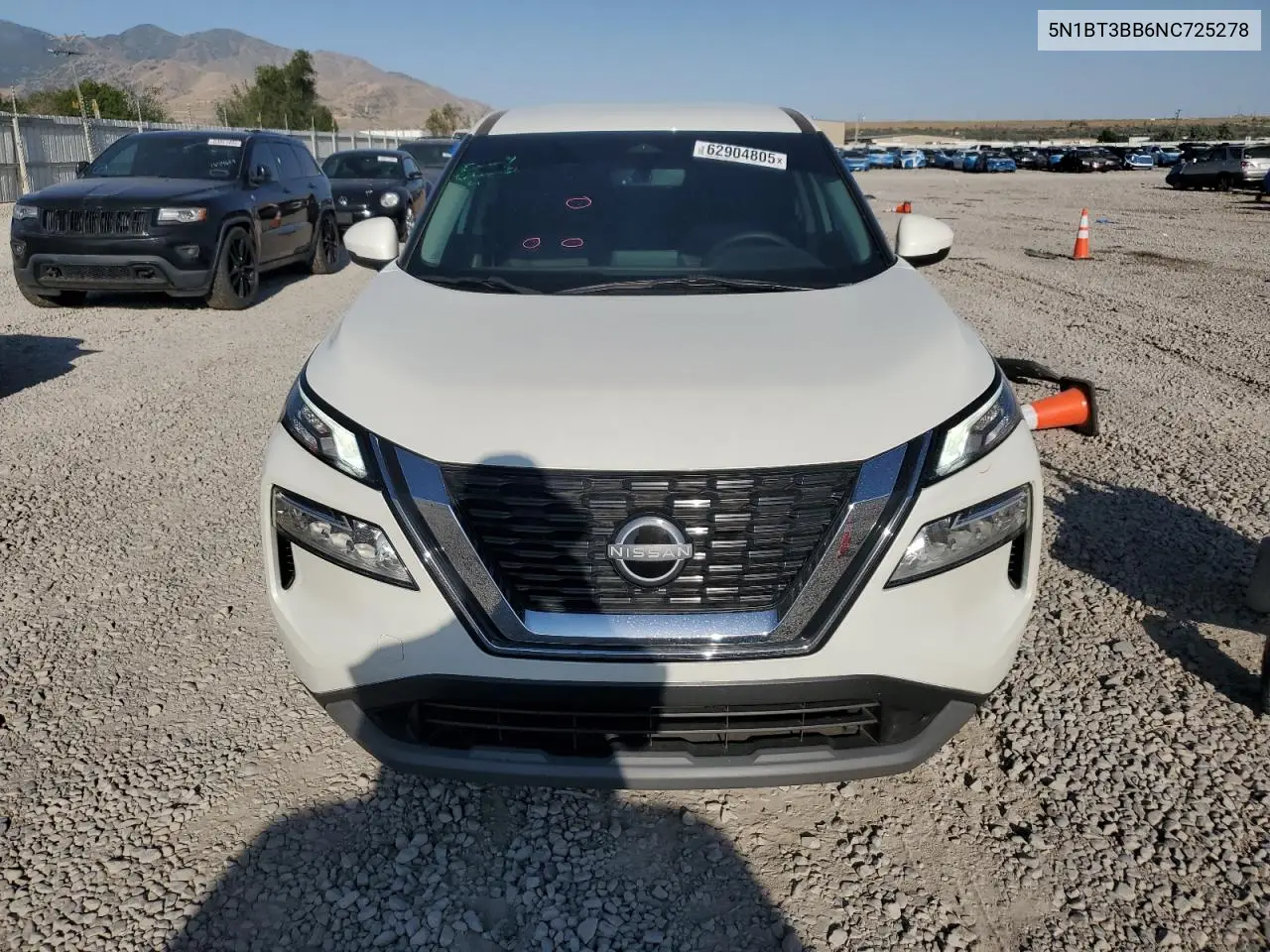 2022 Nissan Rogue Sv VIN: 5N1BT3BB6NC725278 Lot: 62904805