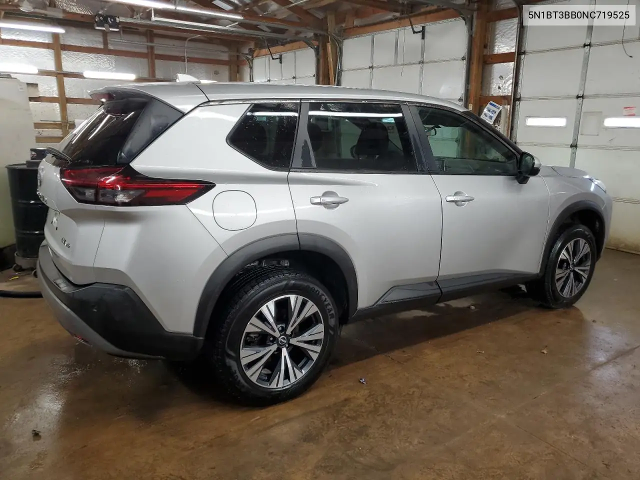 2022 Nissan Rogue Sv VIN: 5N1BT3BB0NC719525 Lot: 63028525