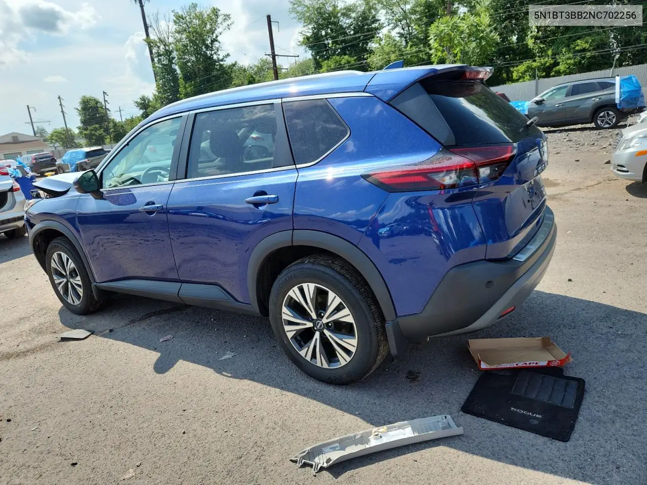 2022 Nissan Rogue Sv VIN: 5N1BT3BB2NC702256 Lot: 63512075