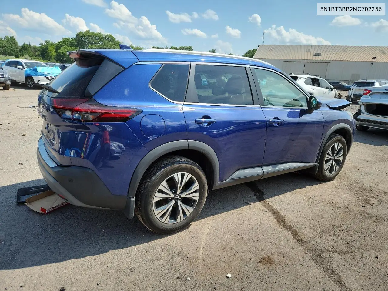 2022 Nissan Rogue Sv VIN: 5N1BT3BB2NC702256 Lot: 63512075