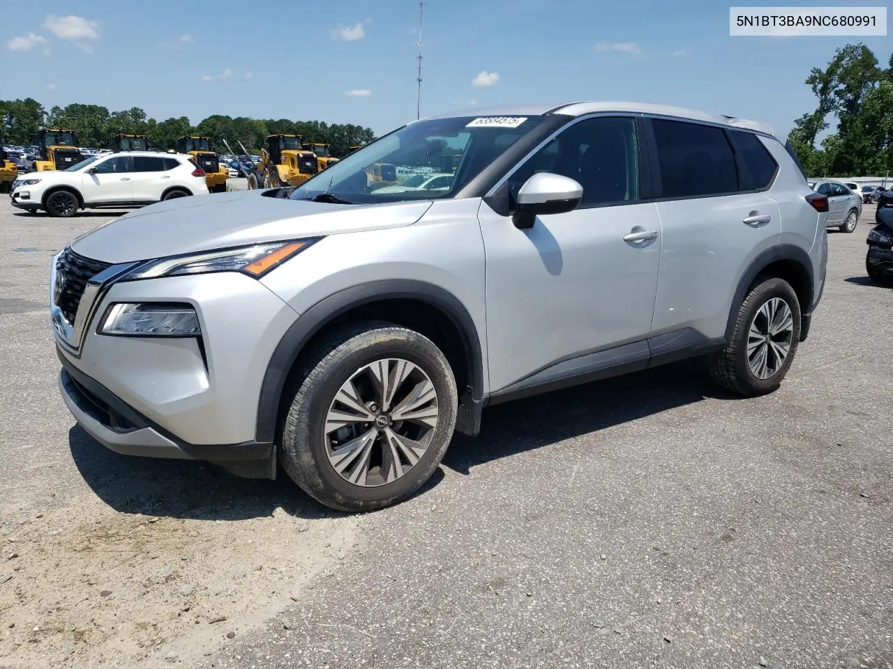 2022 Nissan Rogue Sv VIN: 5N1BT3BA9NC680991 Lot: 63584575