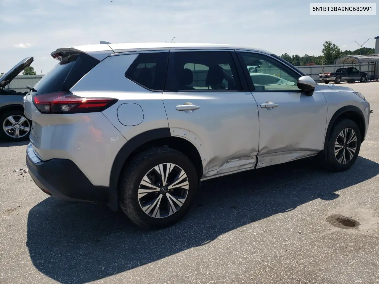 2022 Nissan Rogue Sv VIN: 5N1BT3BA9NC680991 Lot: 63584575