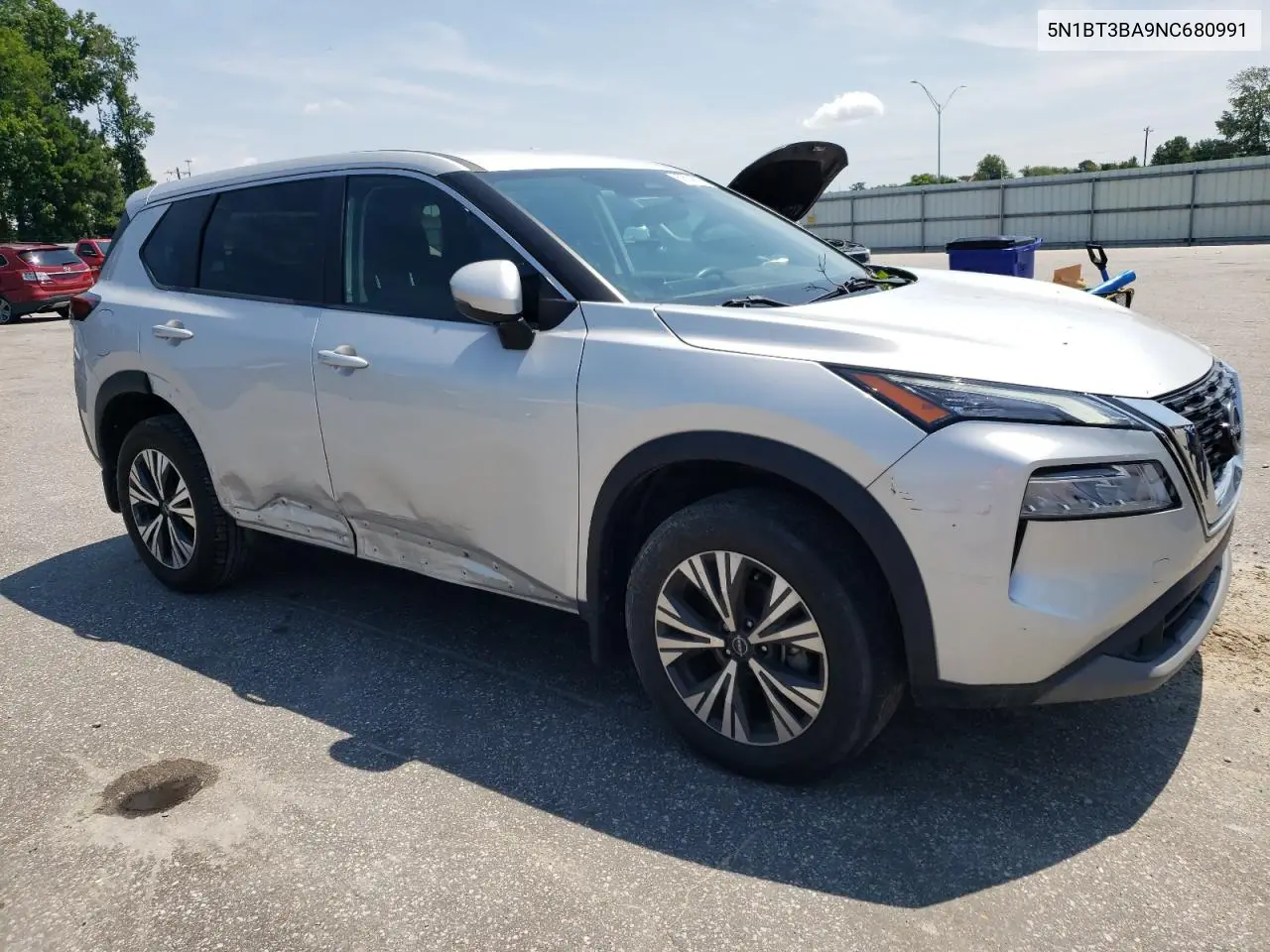 2022 Nissan Rogue Sv VIN: 5N1BT3BA9NC680991 Lot: 63584575