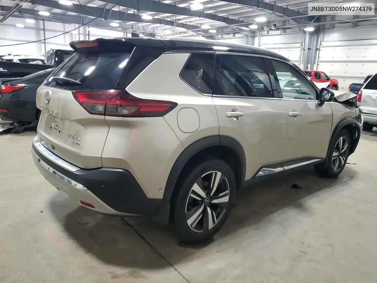 2022 Nissan Rogue Platinum VIN: JN8BT3DD5NW274379 Lot: 64054515