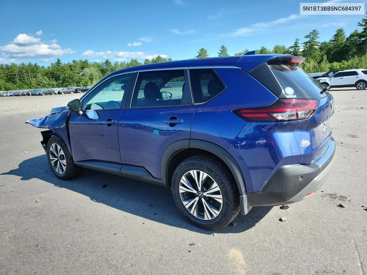 2022 Nissan Rogue Sv VIN: 5N1BT3BB5NC684397 Lot: 65512175