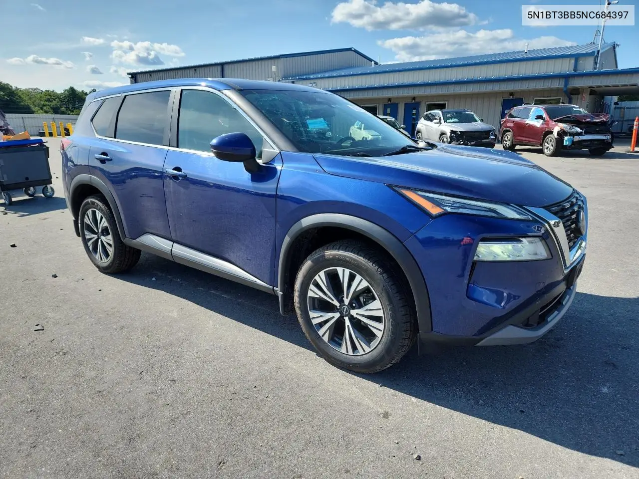 2022 Nissan Rogue Sv VIN: 5N1BT3BB5NC684397 Lot: 65512175
