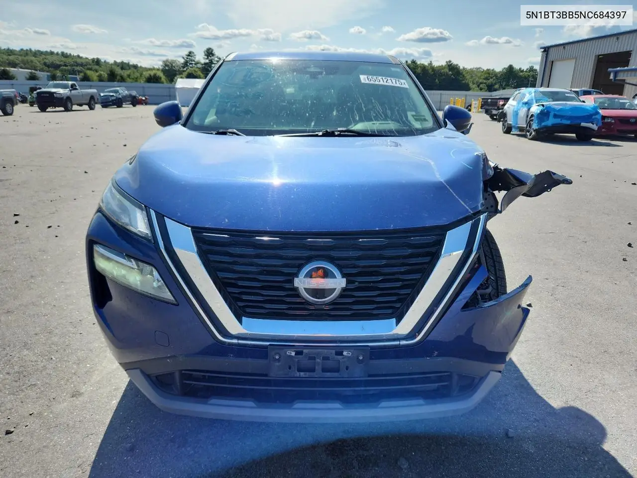 2022 Nissan Rogue Sv VIN: 5N1BT3BB5NC684397 Lot: 65512175