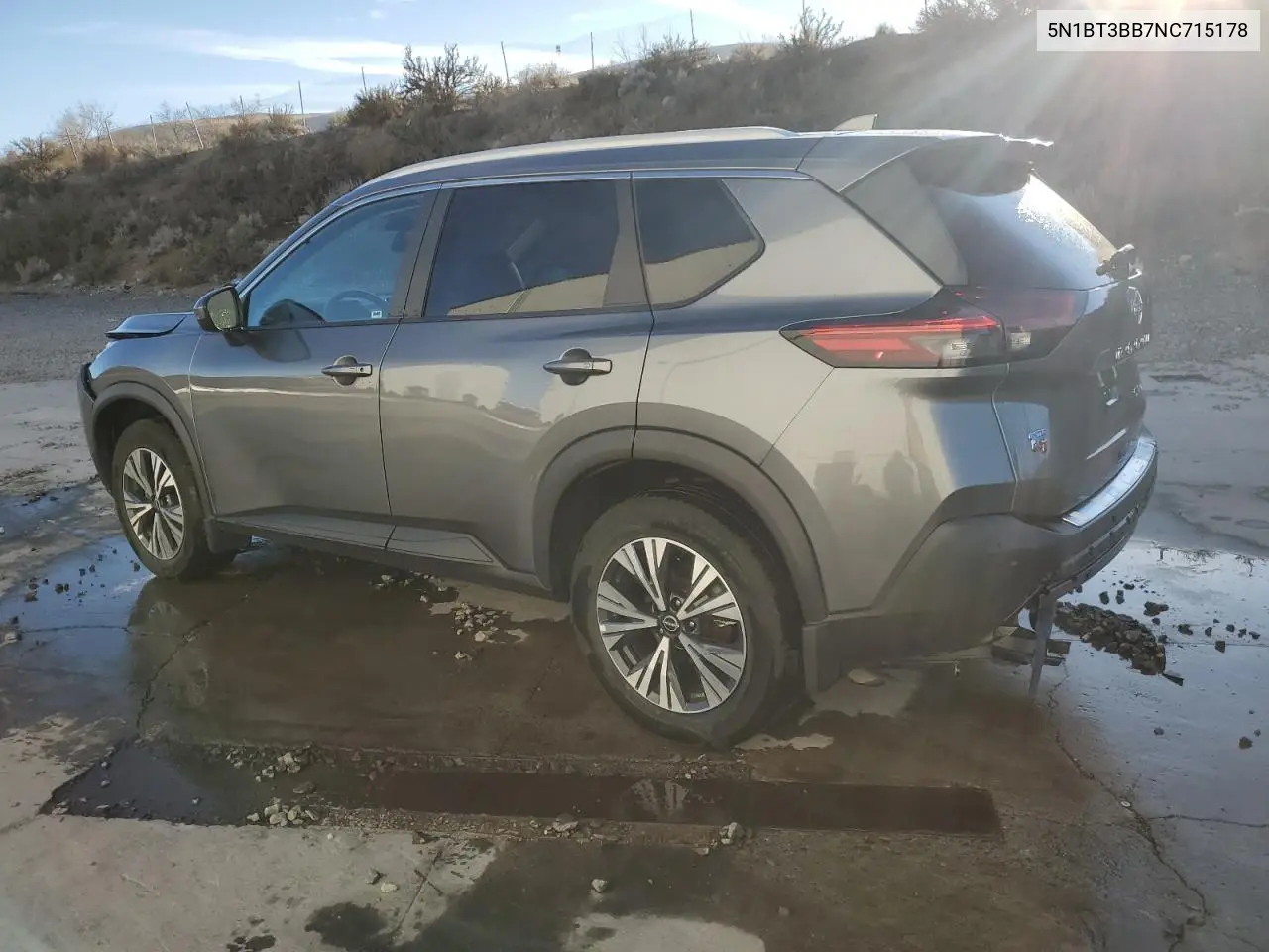 2022 Nissan Rogue Sv VIN: 5N1BT3BB7NC715178 Lot: 83469804