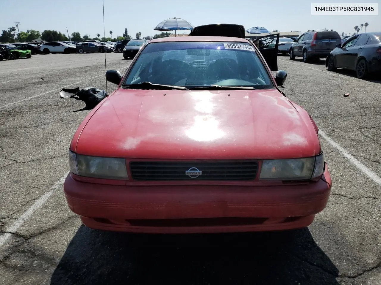 1994 Nissan Sentra E VIN: 1N4EB31P5RC831945 Lot: 60552745