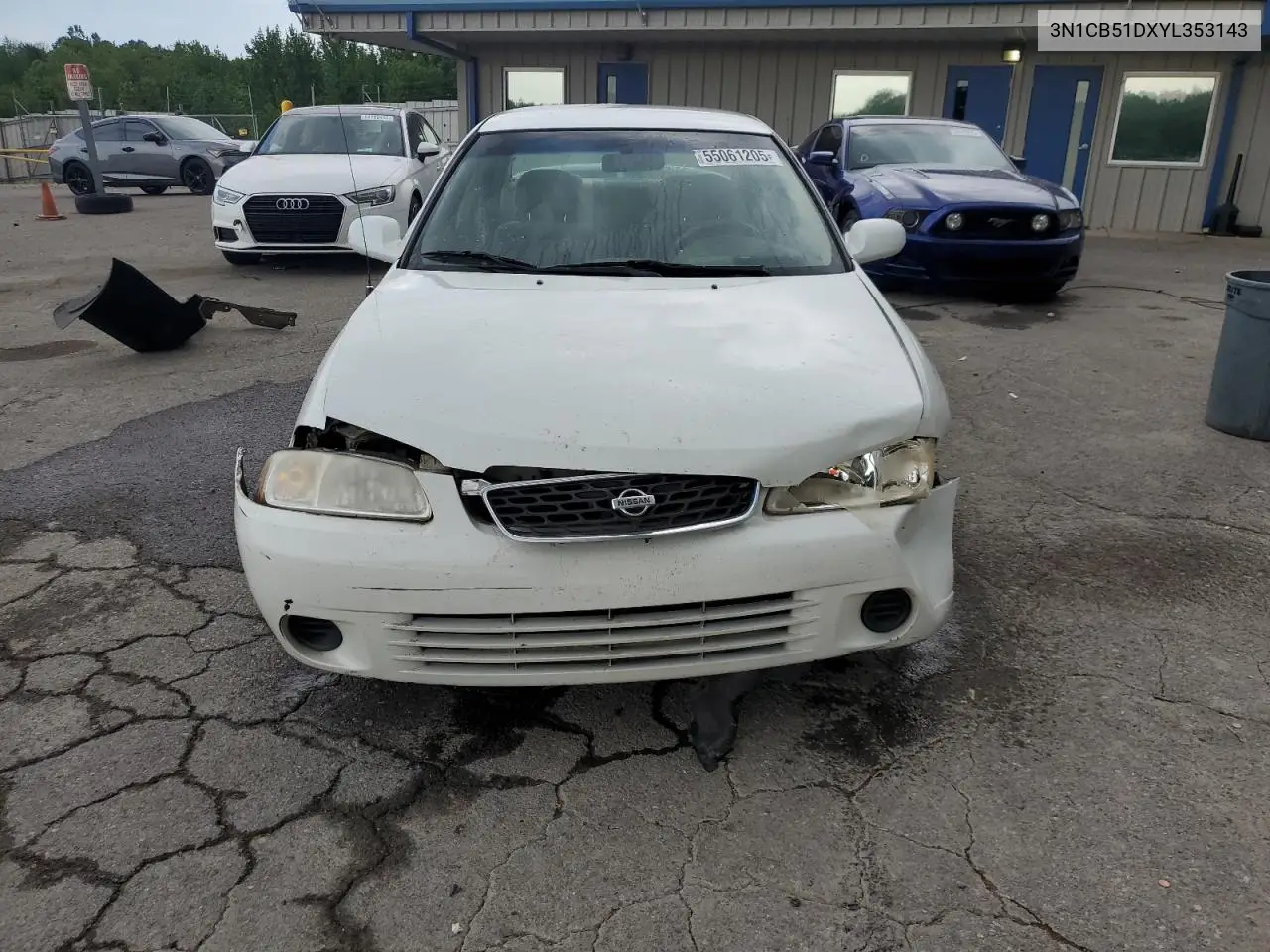 2000 Nissan Sentra Base VIN: 3N1CB51DXYL353143 Lot: 55061205