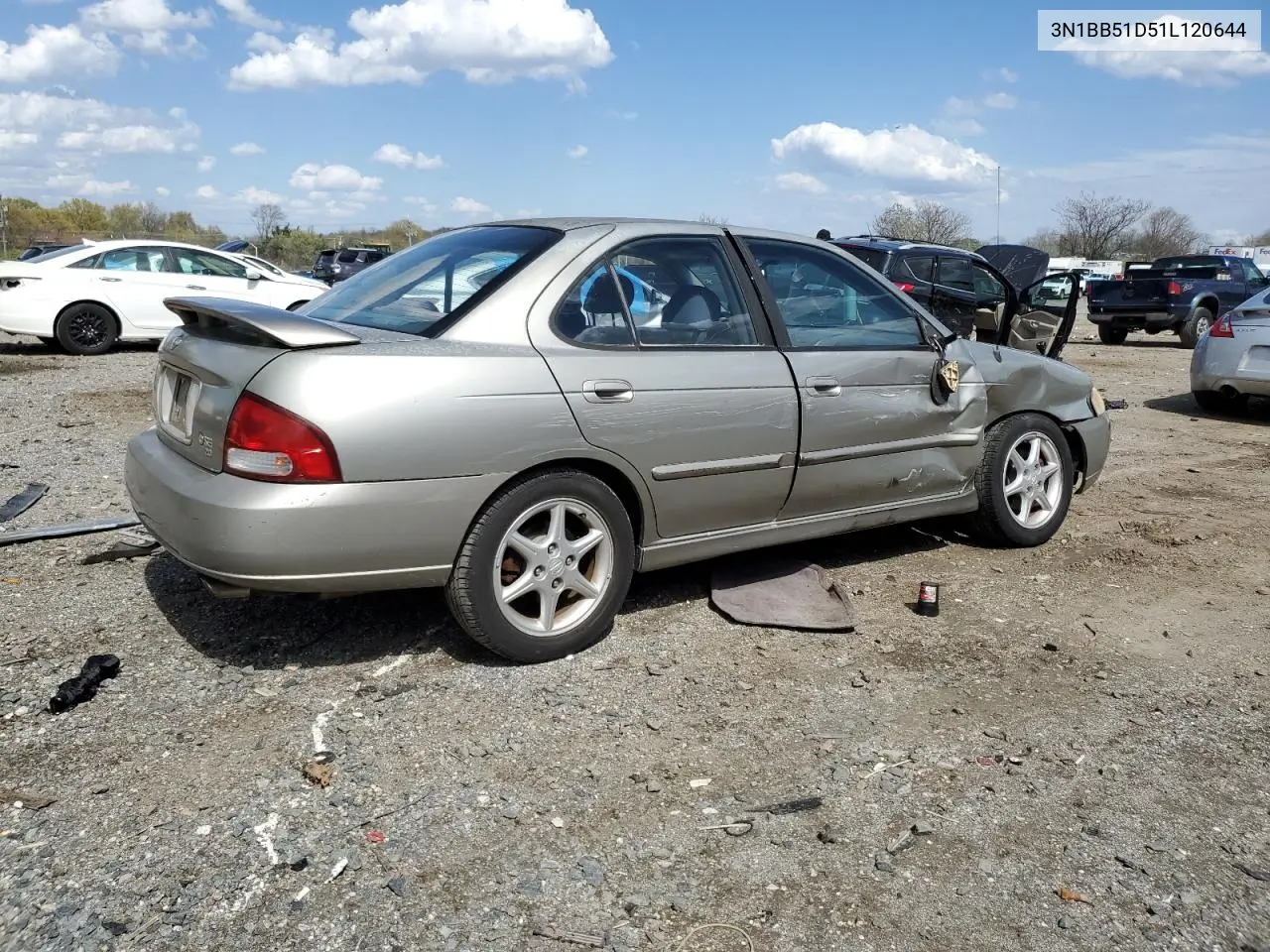 2001 Nissan Sentra Se VIN: 3N1BB51D51L120644 Lot: 53295745