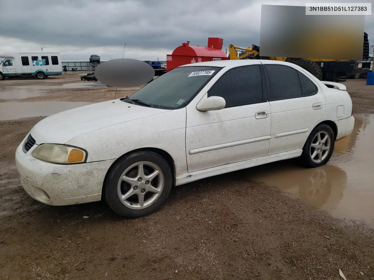 2001 Nissan Sentra Se VIN: 3N1BB51D51L127383 Lot: 55827795