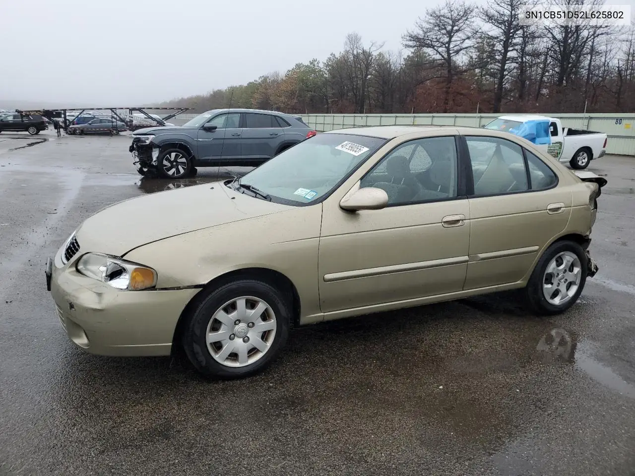 2002 Nissan Sentra Xe VIN: 3N1CB51D52L625802 Lot: 48799055