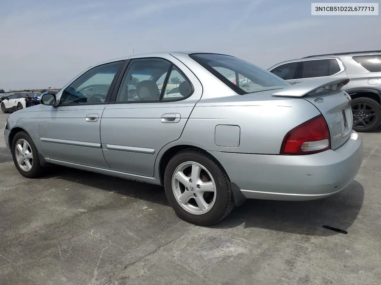 2002 Nissan Sentra Xe VIN: 3N1CB51D22L677713 Lot: 52679005