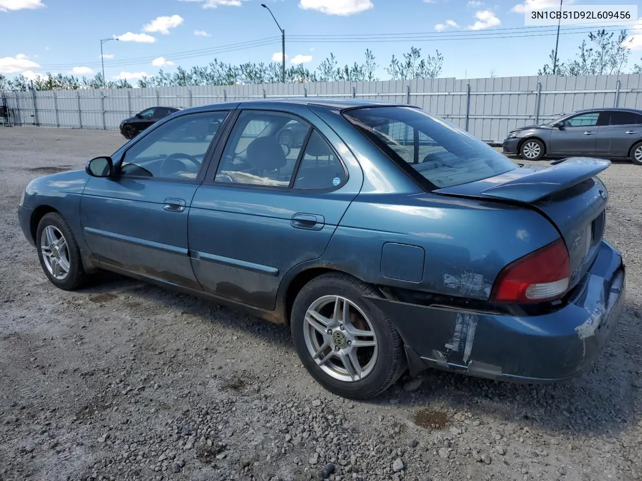 2002 Nissan Sentra Xe VIN: 3N1CB51D92L609456 Lot: 54300985