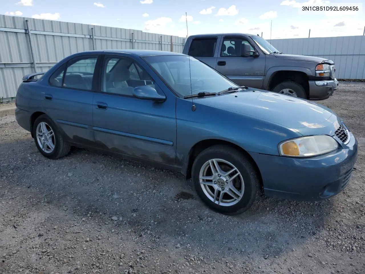 2002 Nissan Sentra Xe VIN: 3N1CB51D92L609456 Lot: 54300985