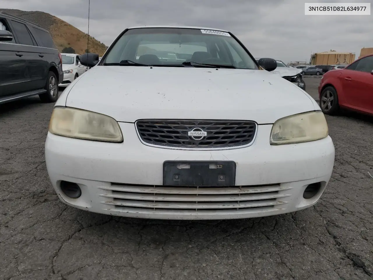 2002 Nissan Sentra Xe VIN: 3N1CB51D82L634977 Lot: 55840055