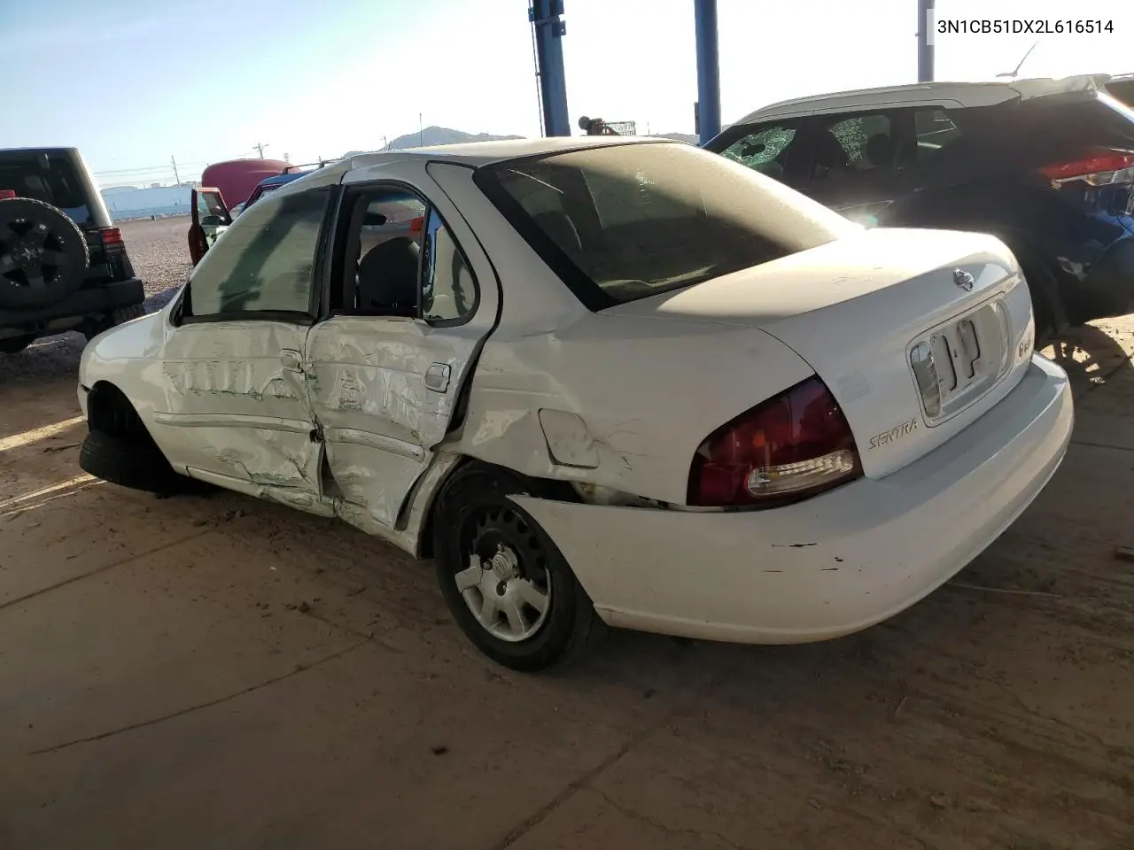 2002 Nissan Sentra Xe VIN: 3N1CB51DX2L616514 Lot: 56594115