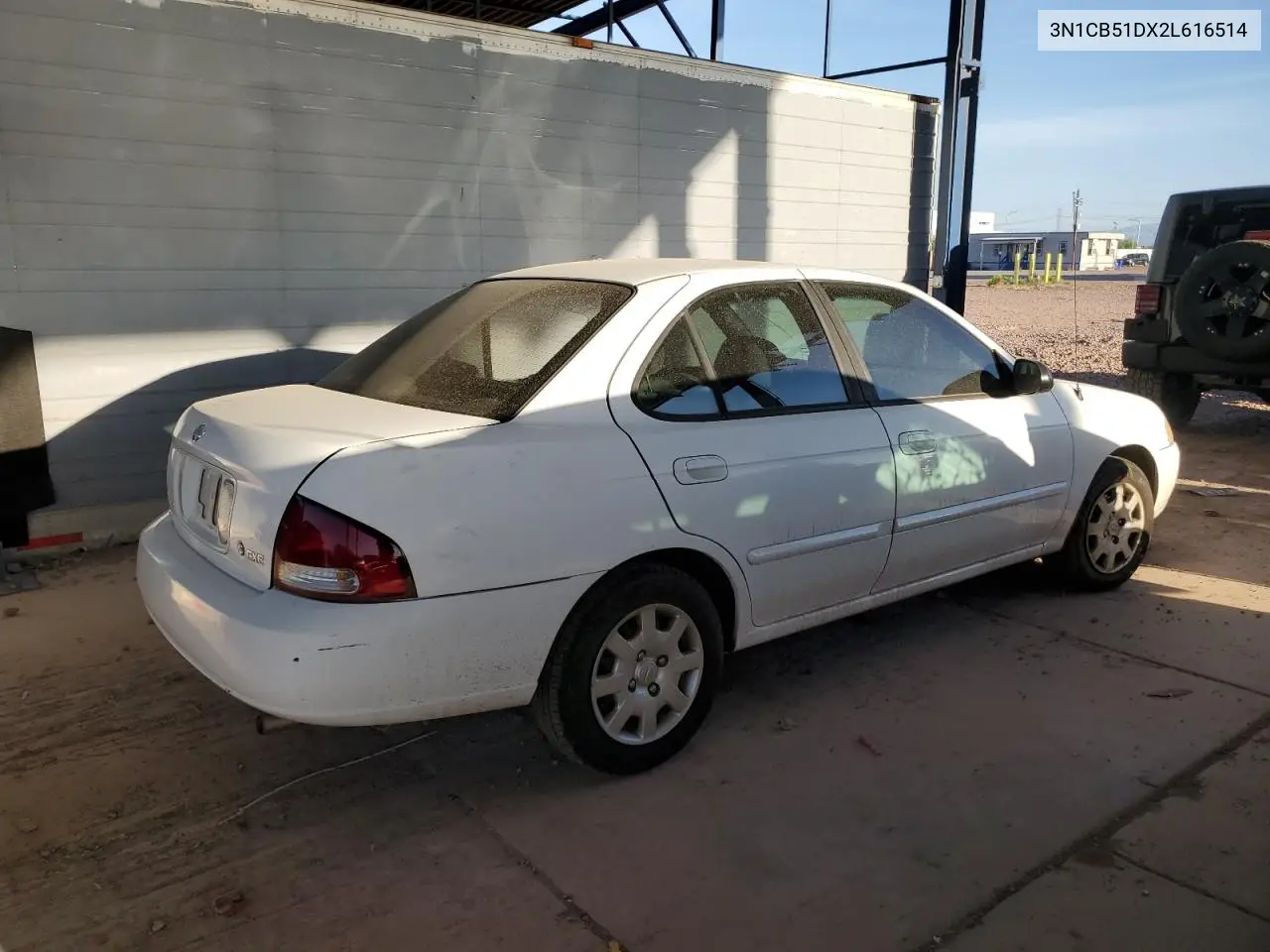2002 Nissan Sentra Xe VIN: 3N1CB51DX2L616514 Lot: 56594115