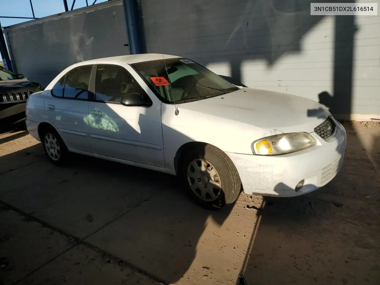 2002 Nissan Sentra Xe VIN: 3N1CB51DX2L616514 Lot: 56594115