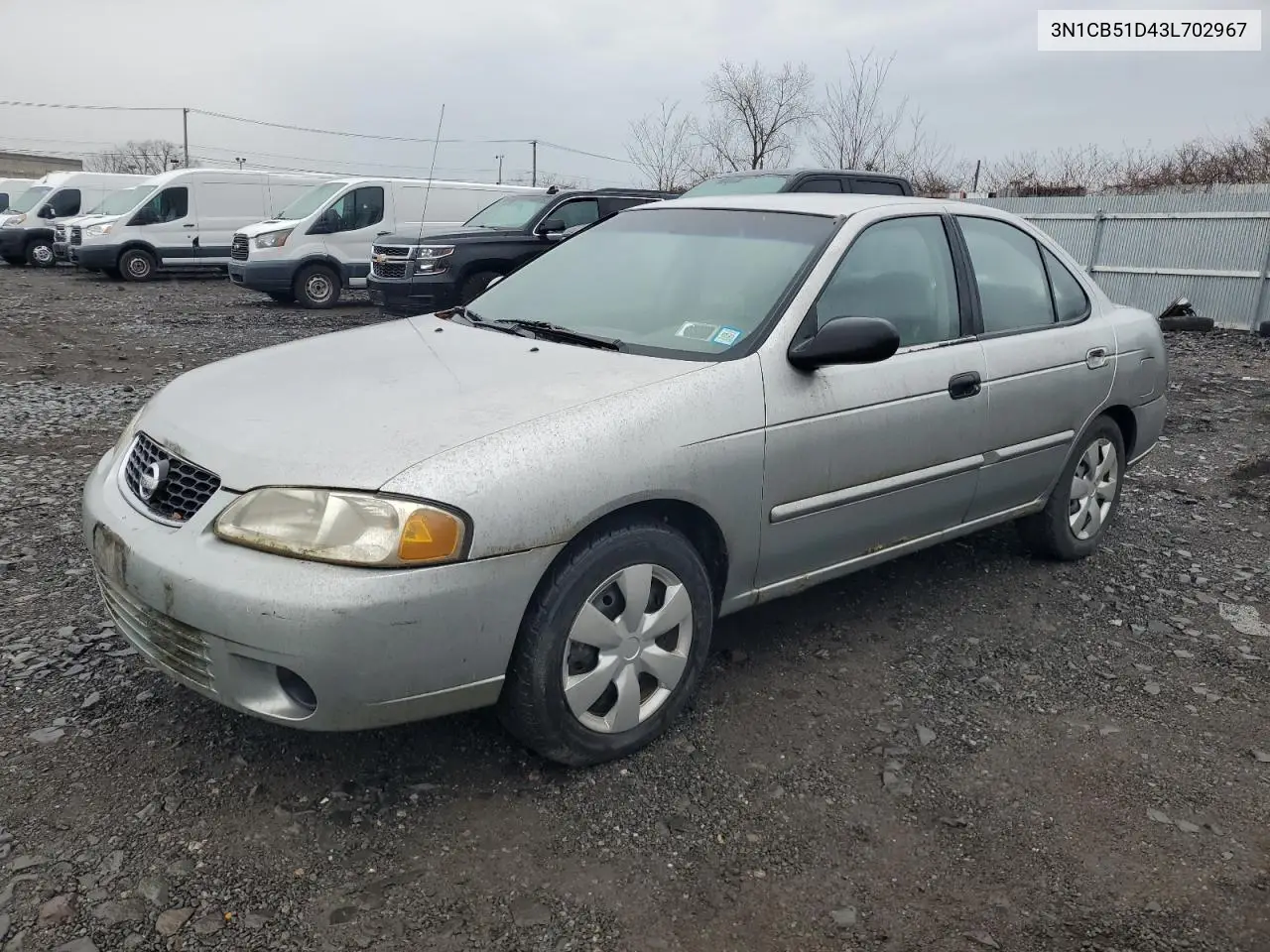 2003 Nissan Sentra Xe VIN: 3N1CB51D43L702967 Lot: 47241355