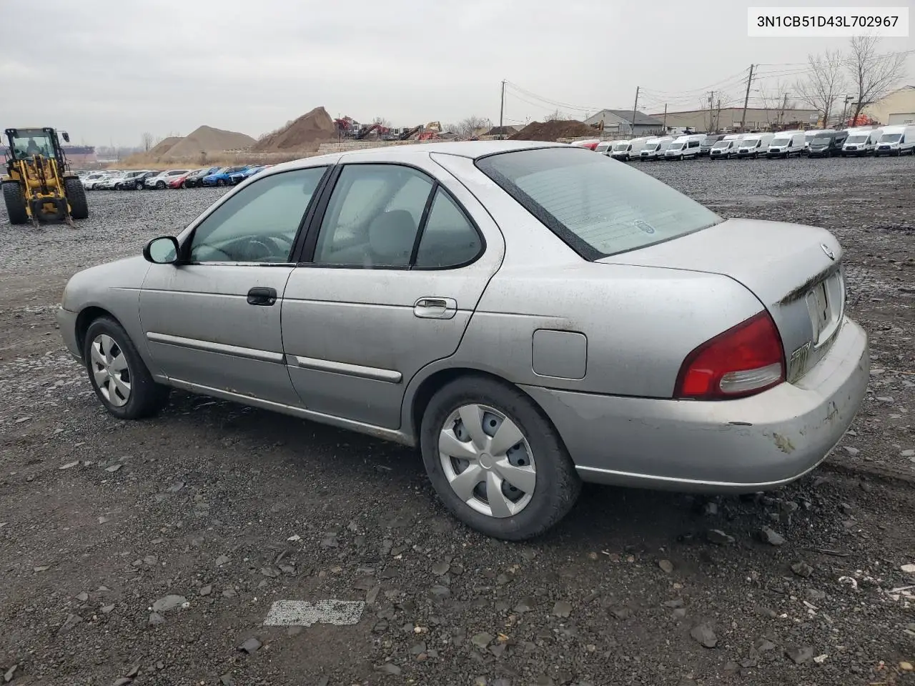 2003 Nissan Sentra Xe VIN: 3N1CB51D43L702967 Lot: 47241355