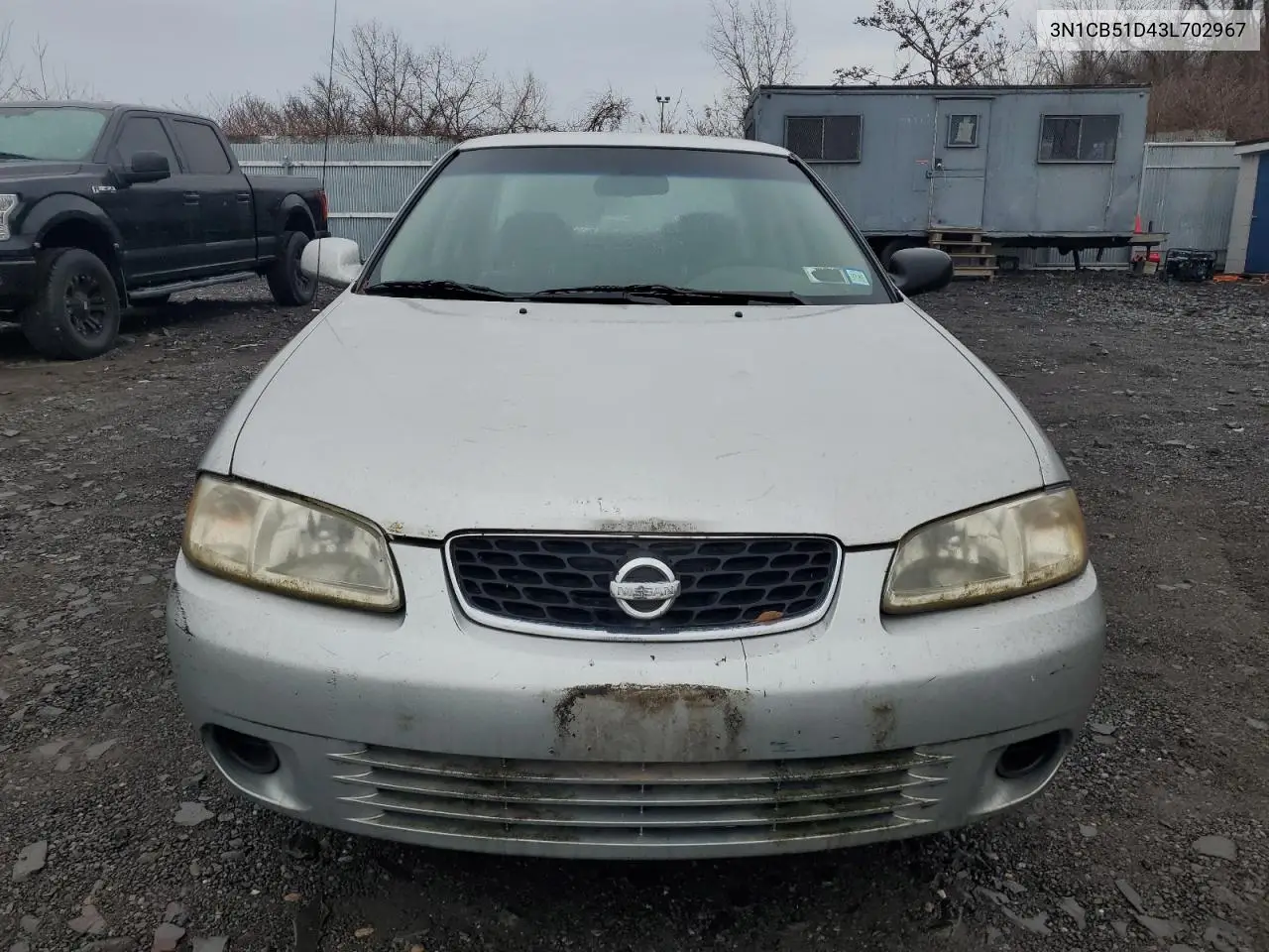 2003 Nissan Sentra Xe VIN: 3N1CB51D43L702967 Lot: 47241355