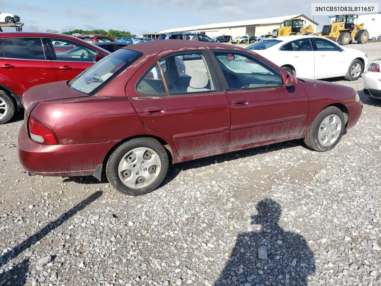 2003 Nissan Sentra Xe VIN: 3N1CB51D83L811657 Lot: 55761275