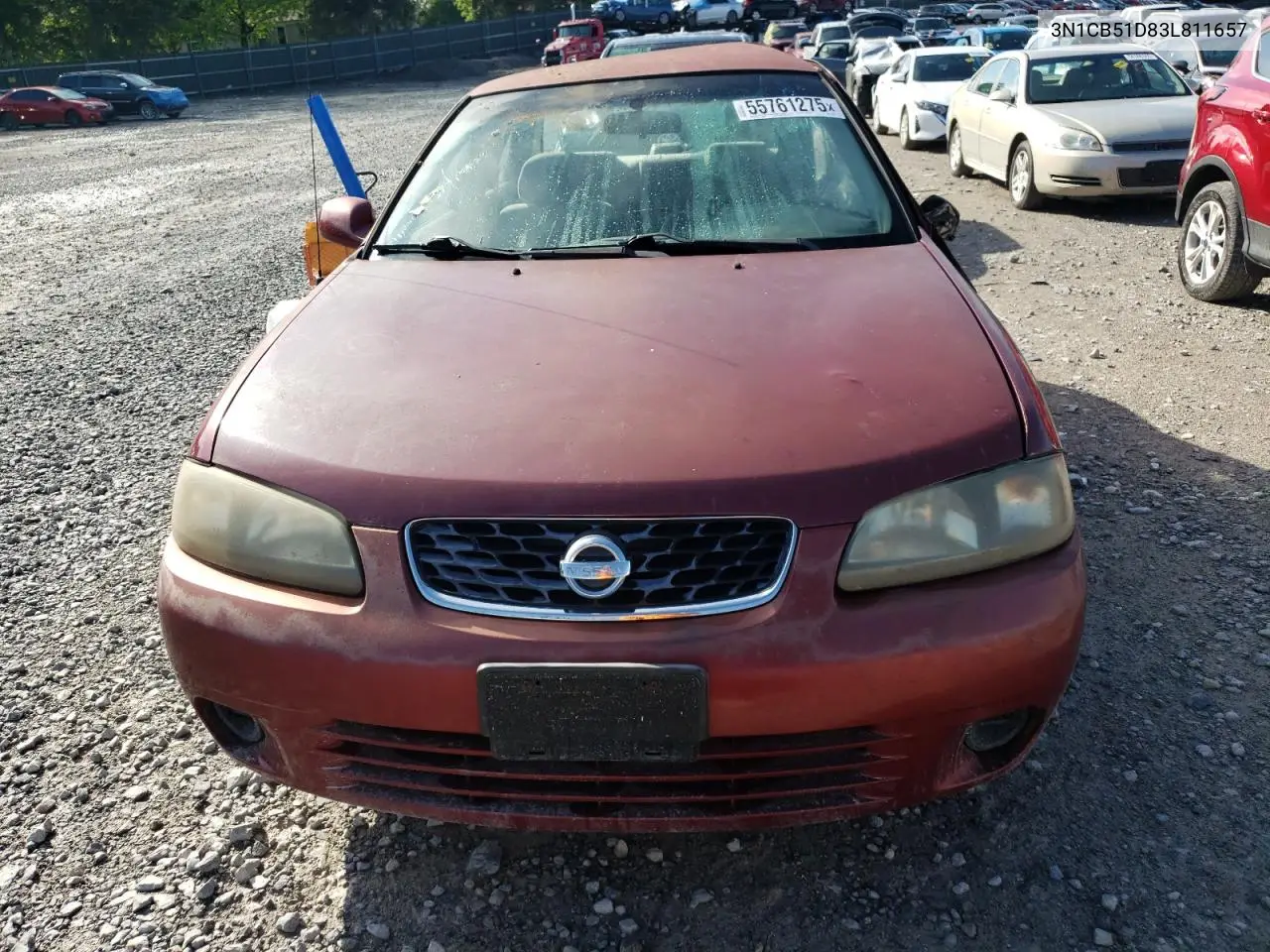 2003 Nissan Sentra Xe VIN: 3N1CB51D83L811657 Lot: 55761275