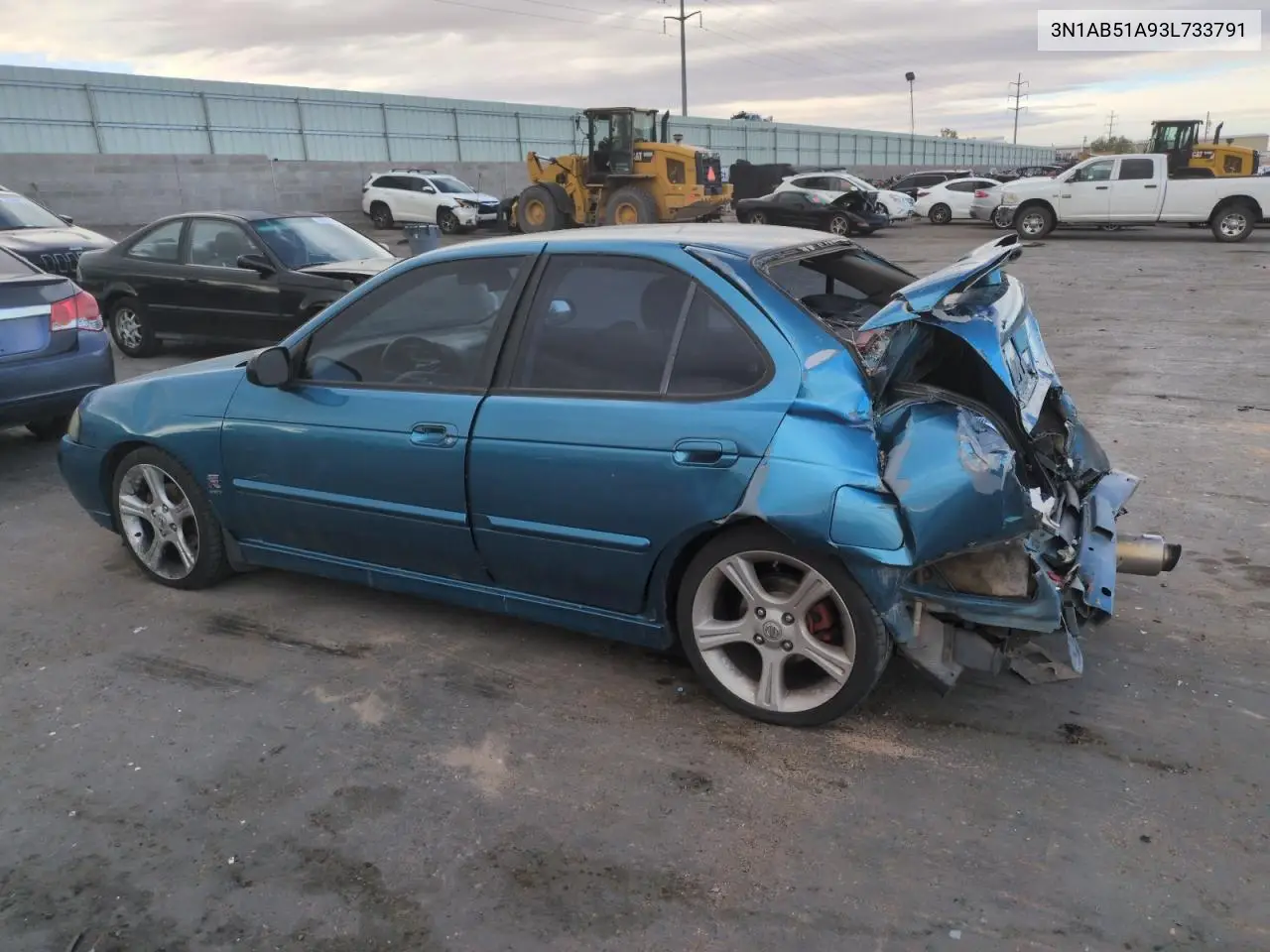 2003 Nissan Sentra Se-R Limited VIN: 3N1AB51A93L733791 Lot: 56421515