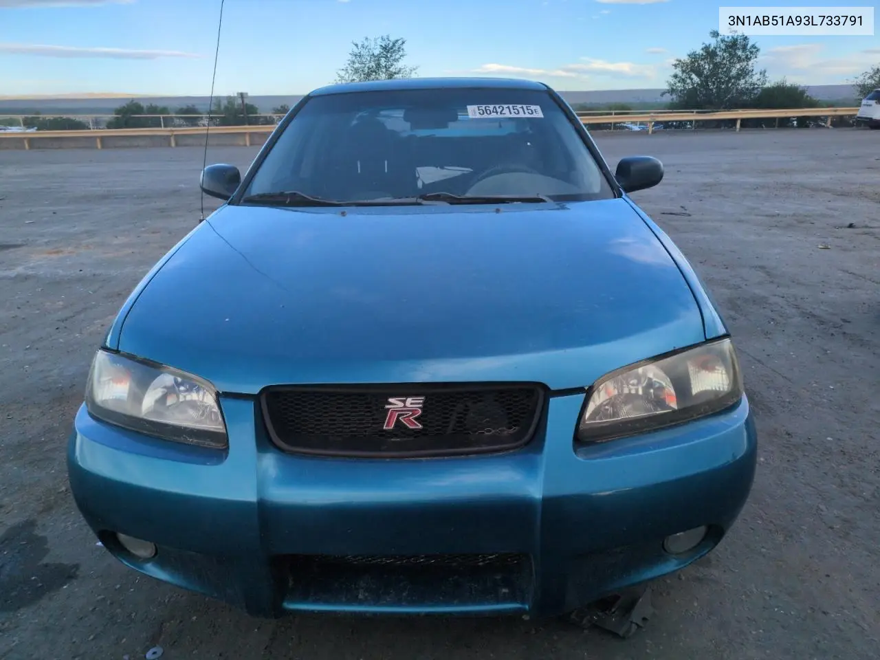 2003 Nissan Sentra Se-R Limited VIN: 3N1AB51A93L733791 Lot: 56421515